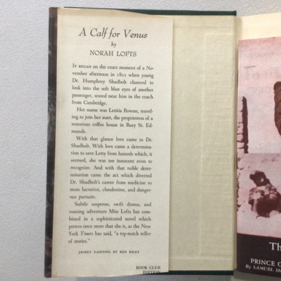 A Calf for Venus by Norah Lofts Vintage Hardcover Book - Picture 2 of 7